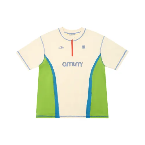 AMLM Бежево-желтая унисекс футболка