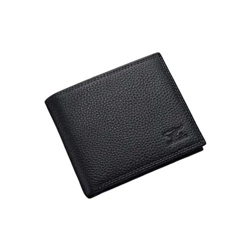 SEPTWOLVES Кошелек из коровьей кожи стандартный мужской черный светло-коричневый