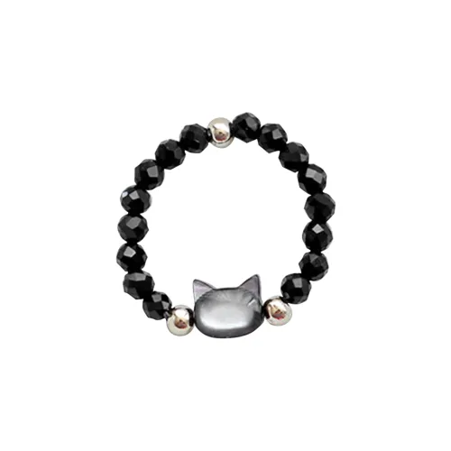 MIDNIGHT MOMENT Цветное стекло Нефритовые кольца Женские