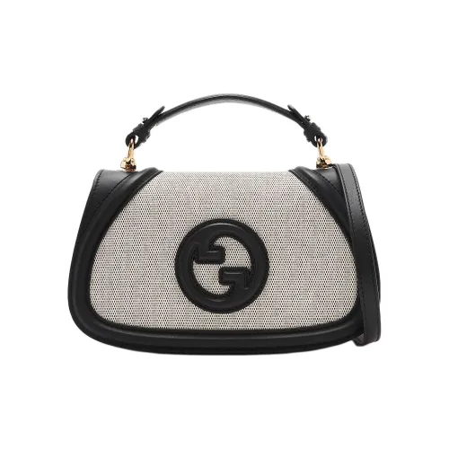 GUCCI Blondie Холст Одно Плечо Сумка Маленькая Женская Черная