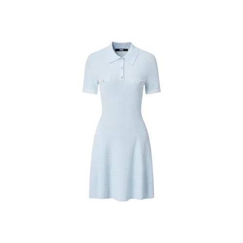 KARL LAGERFELD Короткое платье с короткими рукавами женское