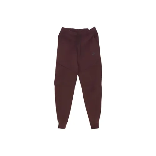 Найк Вязаные Тренировочные Штаны Мужские Бордовые