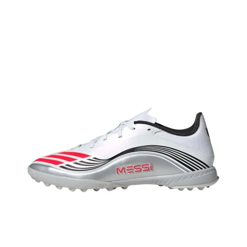 Adidas F50 Series Футбольные бутсы Низкие Белый/Ярко-красный/Металлический серебристый Унисекс