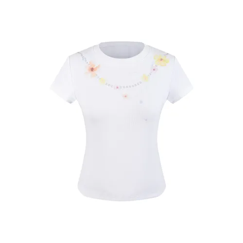 Umoumo Белые Женские Футболки