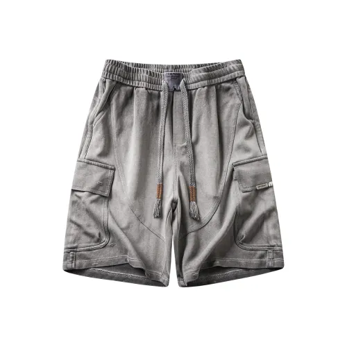 HZWH Gray Мужские Карго Шорты