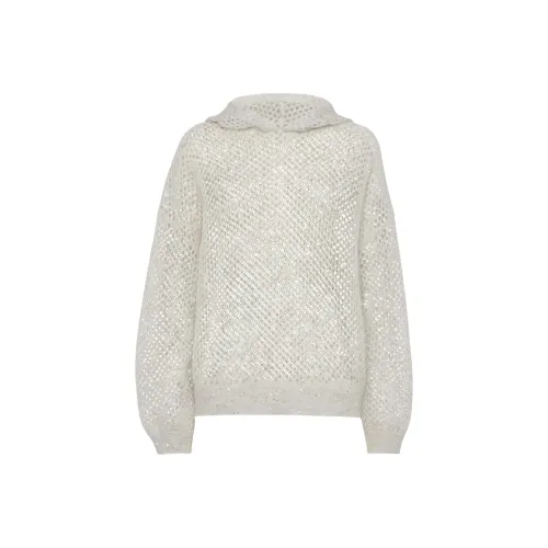 BRUNELLO CUCINELLI SS25 Свитер Женский Светло-Серый