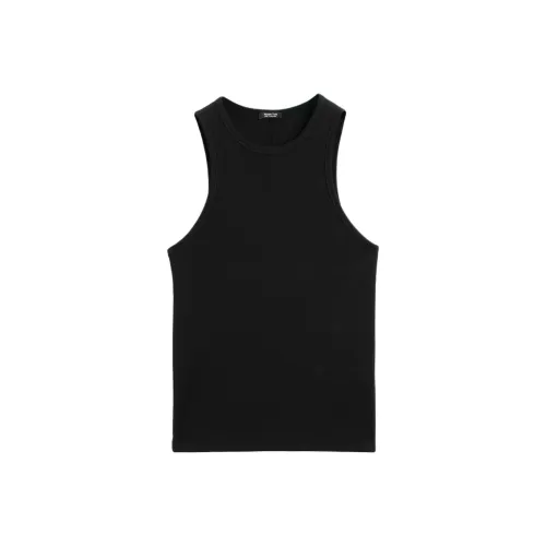 Massimo Dutti Черные Женские Майки