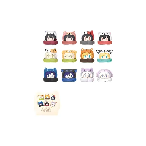 Playpoint Unlimited x SHIKONGZHONGDEHUILVREN Дженга Тиби EDITION Слепые коробки Один Mystery Сумка Целая коробка 12 шт