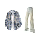 Washed Blue + Yellow Mud Pants  
Вымытые Синий + Желтый Грязь Брюки