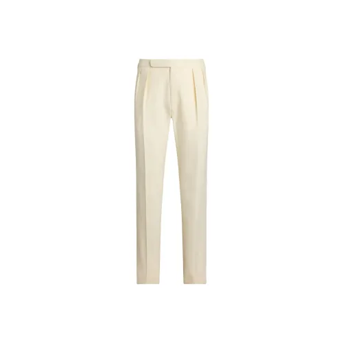 Ralph Lauren Purple Label Бежевые Мужские Брюки для Костюма