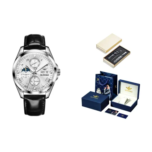 Oupinke Механические Мужские Часы 42 мм Белые