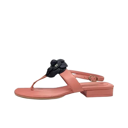 CHANEL 25C Camellia Jolie One Strap Sandals 3 см Женские Pink