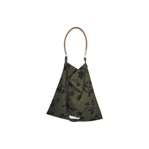 Boniu Linen Shoulder Bag Regular Women's Green Boniu Льняная ткань Сумка через плечо Стандартная Женская Зеленая