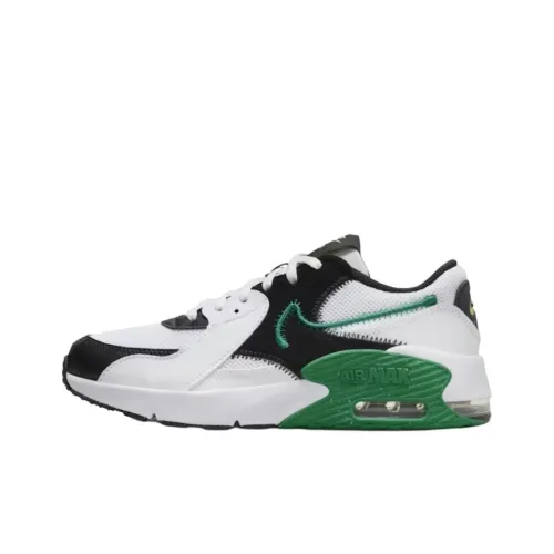 Nike Air Max Excee Устойчивый к истиранию Низкий Топ Детские Беговые Кроссовки Белый Черный Павлиний Зеленый Подростки