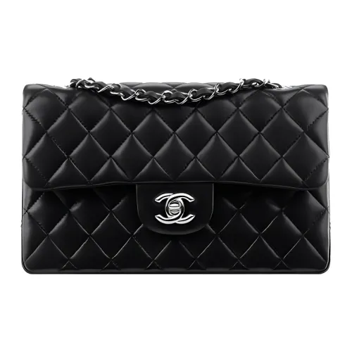 CHANEL Classic Flap CF Sheepskin Crossbody Bag Shoulder Bag Women's Black CHANEL Classic Flap CF Овчина Сумка через плечо Сумка на плечо Женская Черная