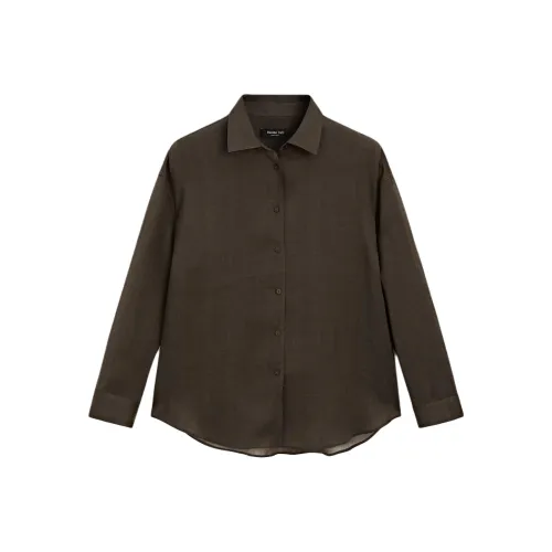 Massimo Dutti Коричневые Женские Рубашки