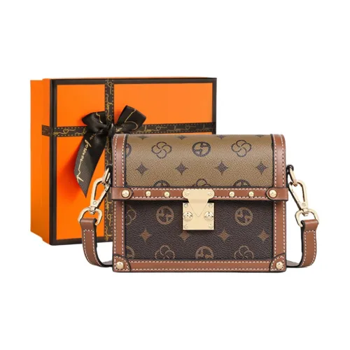 OUBOTE Сумка через плечо из синтетической кожи женская кофейного цвета