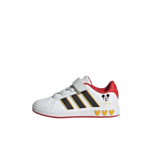 Adidas x Disney Mickey Mouse Детские беговые кроссовки Low Top Cloud White Основной Черный Kids