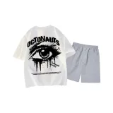 Белый топ, светло-серый низ