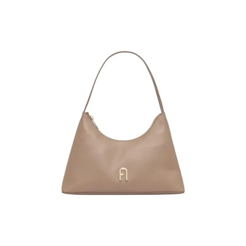 Furla Кожа Плечевая Сумка Средняя Женская Коричневая