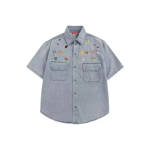 WOKXSS Светло-синяя унисекс рубашка