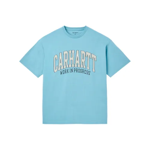 Carhartt WIP Blue Men's T-Shirts Кархартт WIP Синий Мужские Футболки