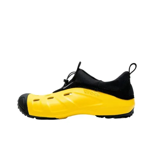 Crocs Повседневный Низкий Топ Черный Желтый Унисекс