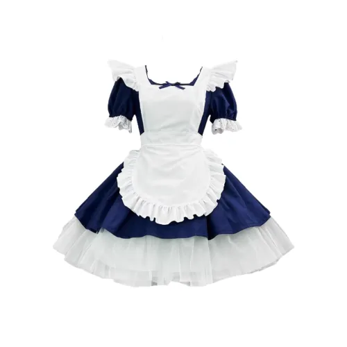 FUSHENG Платье + Нарукавники + Головной убор + Подвязка Женские Лолита Платья