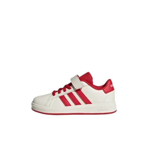 Adidas GRAND COURT 2,0 Детская беговая обувь Серый Белый Преппи Красный Основной Черный Детская Aged 3-7 лет