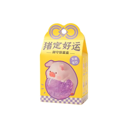 M G SHOP Консервы LULU Pig The Поросенок Удачи Кристальный Амулет Подвеска Surprise Box Слепые коробки Single Blind Box