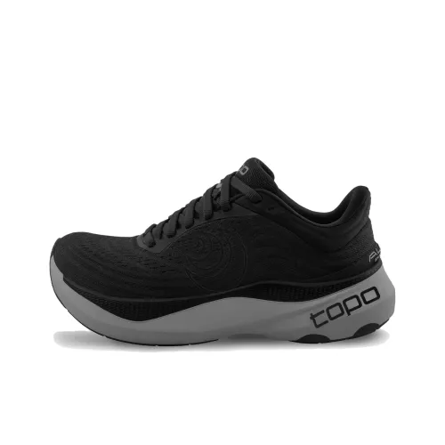 Topo Athletic Aura Устойчивый к истиранию Низкий Топ Повседневные Беговые кроссовки Мужские Черные