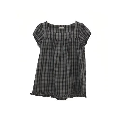 SLEEP AT 11 Серо-зеленая клетчатая рубашка для женщин