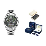 Стальной браслет, глубокий черный, зеленый, игла