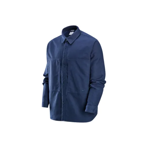 Nike Swoosh Военный стиль Arsenal Глубокий морской синий Мужские рубашки