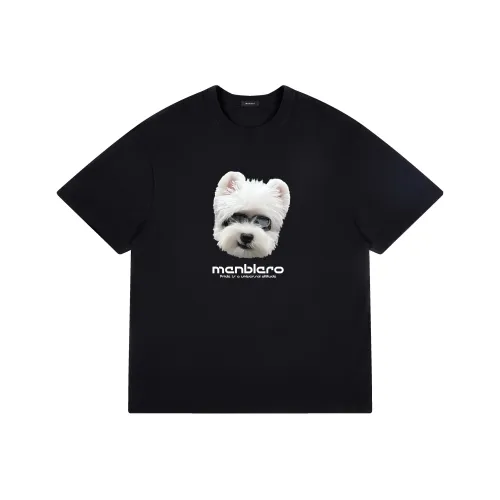 Menblero Черная Унисекс Футболка