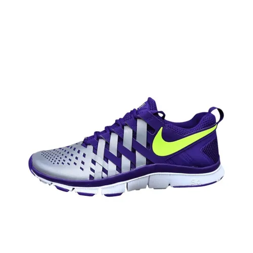 Nike Free Trainer 5,0 Устойчивые к истиранию Низкие Кроссовки для тренировок Мужские Фиолетовые Серебристо-желтые