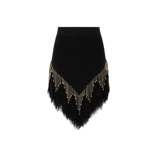 Paco Rabanne SS24 Повседневный Длинный Юбка Женские Черный