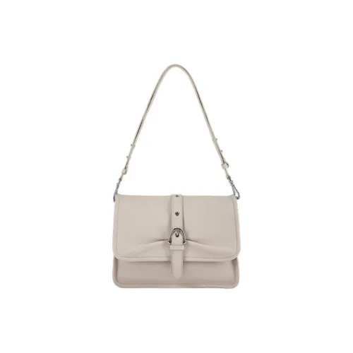 COCCINELLE Abigail Коровья кожа Сумка на плечо Большая Женская Овца Белый
