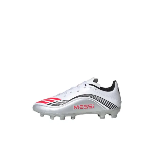 Adidas Messi Series Детские футбольные бутсы Низкий топ Белый Красный Серебряный Kids