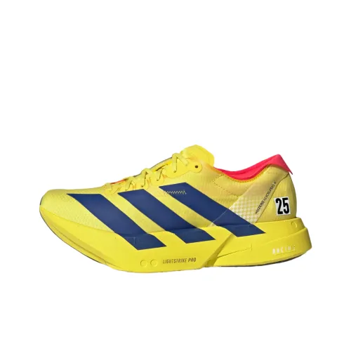 Adidas Adizero Adios Pro 4 Беговые кроссовки Низкий топ Прозрачный Синий/Желтый/Прозрачный Красный Женские