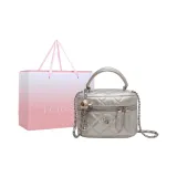 Серебристая сумка для покупок