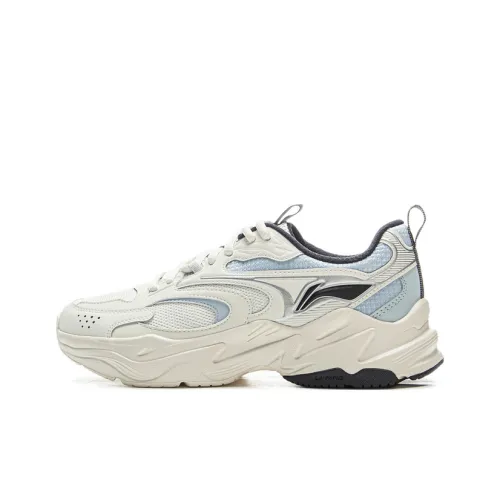 LINING Износостойкий Легкий Увеличивающий Высоту Низкий Топ Casual Женский Айвори Небесно-Синий