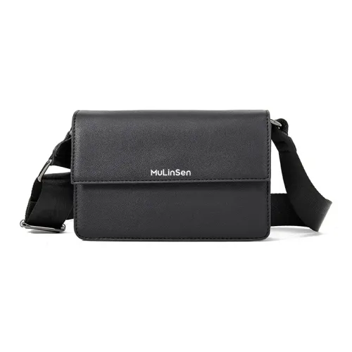 Mulinsen ПУ (полиуретан) Сумка через плечо Сумка на плечо Стандартная Мужская Черная