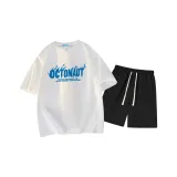 Белый топ, черный низ