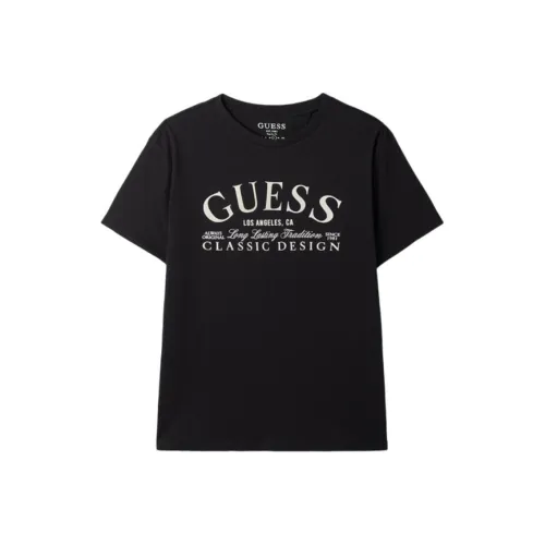 GUESS Мужские черные футболки