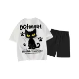 Фотиния Серый Топ Черные Штаны