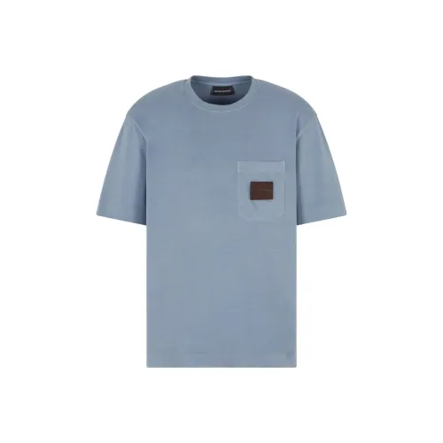 EMPORIO ARMANI Рубашка Мужская Светло-Синяя