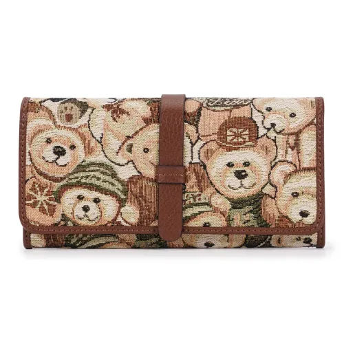 DANNYBEARJEANS Ткань Кошелек Женские Зеленый Эльф Кофе