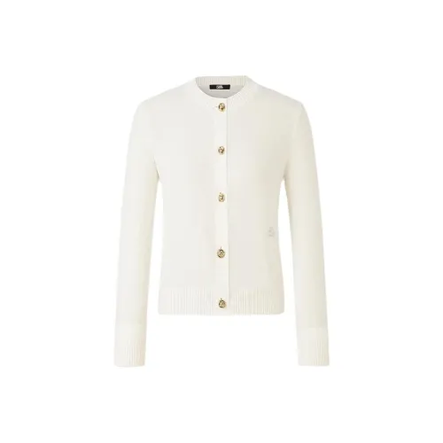 Karl Lagerfeld Кашемировый свитер женский цвет экрю