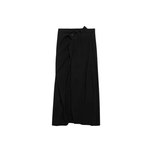 BALENCIAGA Черные Женские Повседневные Длинные Юбки